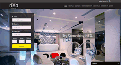Desktop Screenshot of neohotels.com